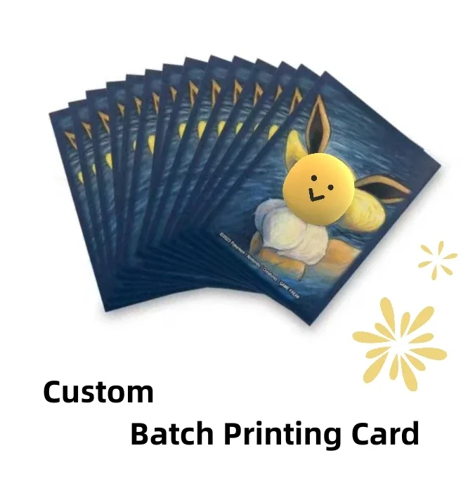 

DIY Pokemon Card Batch Custom Printing Card Print Holographic Anime Game Theme Card Color Flash Quantity Discounts Specific Link