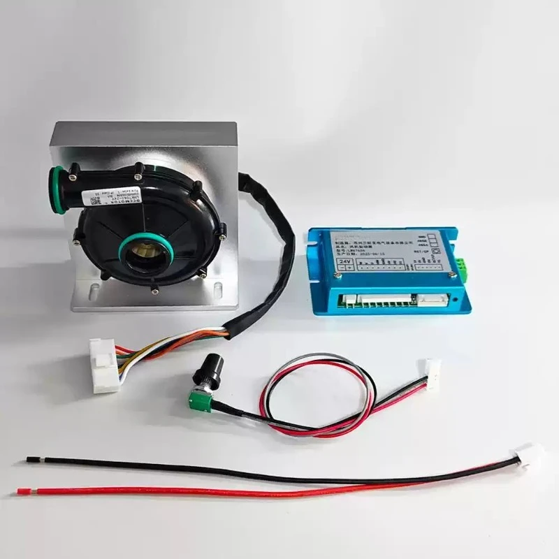 7060 Brushless DC Blower Motor 12V/24V–High-Speed Centrifugal Fan with Digital Display Driver,Miniature forAir Supply & Exhaust