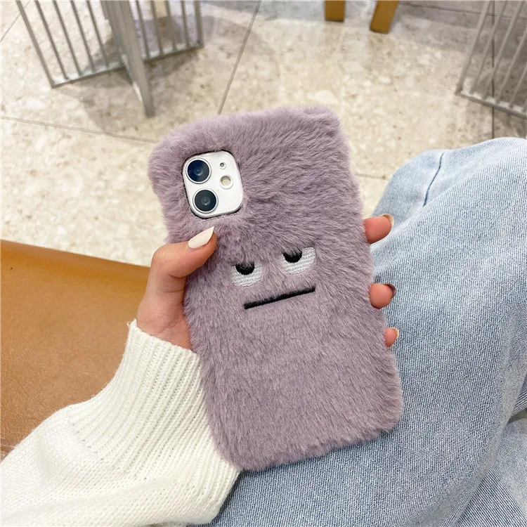 مضحك أفخم الفراء نمط لينة قضية الهاتف آيفون 15 14 13 12 mini 11 Pro Max XR XS X 7 8 Plus SE للصدمات الغطاء الواقي