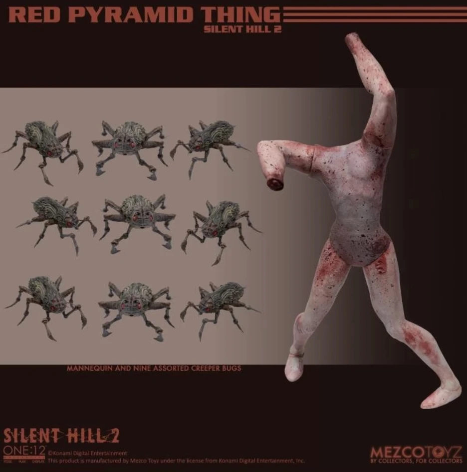 In Stock Original Mezco Pyramid Head Red Pyramid Thing Silent Hill 2 Action Figures Model Toys Anime Figura Pvc Gift