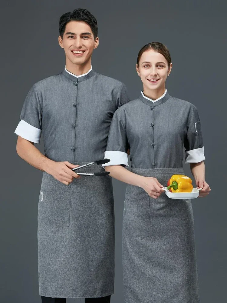 ユニセックスコックジャケットレストランキッチンコックジャケットコート男シェフ制服キッチンレストランベーカリー服シャツシェフ制服