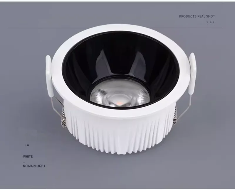 CRI 97 Anti Glare Recessed Dimmable LED Downlights 7W9W12W15W18W20W24W COB Ceiling Lamp Spot Lights AC110-230V +Led Drive