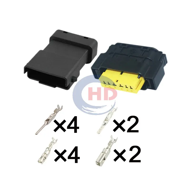 

1-20 sets 6 Pin Pump Headlight Cable Socket Assembly HD068Y-1.5-2.8-11 902970-00