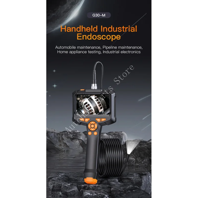 

Industrial Endoscope Camera 4.3inch IPS Screen IP67 Waterproof HD1080P 8mm Lens Pipe Sewer Inspection Camera Borescope For Car