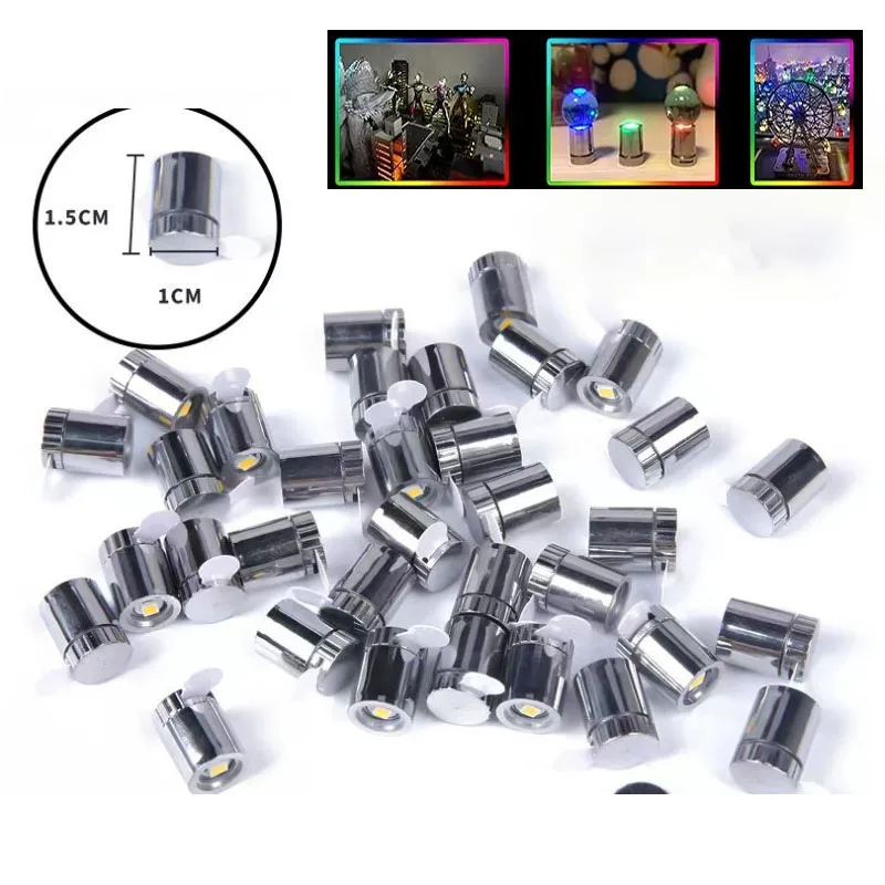 6 pezzi mini modello di lampada a led piccoli giocattoli luminosi per modellismo fai da te palloncini per casa delle bambole decorazione per feste artigianale layout di tavolo di sabbia