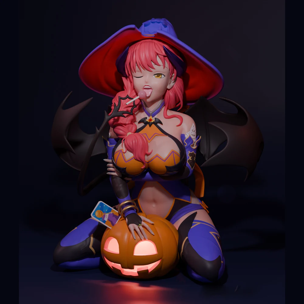 

Pumpkin Luna Sexy Girl 1/24 Scale Resin Figure Model Kit Diorama Unassembled Unpainted Doll 3D Print DIY Statue Crafts Toy
