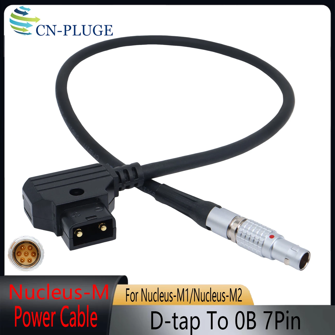D-Tap to 0B 7Pin Power Cable for TILTA Nucleus-M/Nucleus-M2 Wireless Follow Focus Motor Photography Power Supply Cable