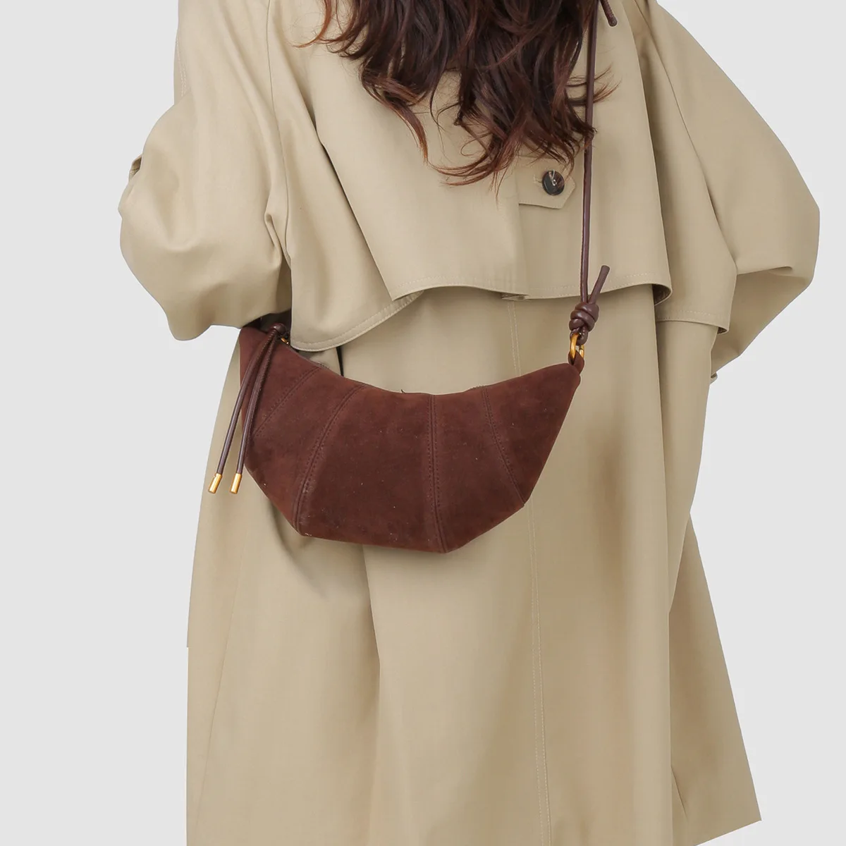 

2025 New Upscale Hobo Bag for Women, Sophisticated Underarm Shoulder Purse, Chic Horn-shaped Handbag, Elegant & Versatile​