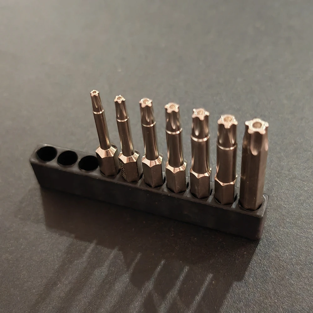 Imagem -05 - Krachtige Magnetic Screwdriver Grupo Hex Shank Torx Ponto Chave de Fenda Elétrica Cabeça T10 T15 T20 T25 T27 T30 T40 50 mm Pcs