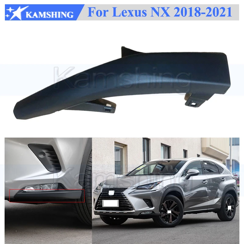 

Kamshing Front Bumper Corner Kit For Lexus NX NX200 NX300 NX300h 2018-2021 Front Bumper Lower Spoiler Trim No Paint