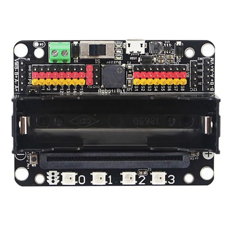 Placa de Expansión Micro:Bit Robotbit V2.0 Compatible con Programación Offline Makecode para Micro:Bit