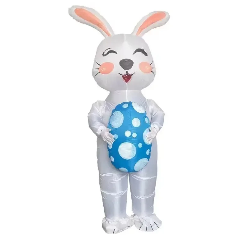 Easter Cute Bunny Rabbit Cosplay Inflatable Costume Adult Air Blow-up Party Costumes*1W@