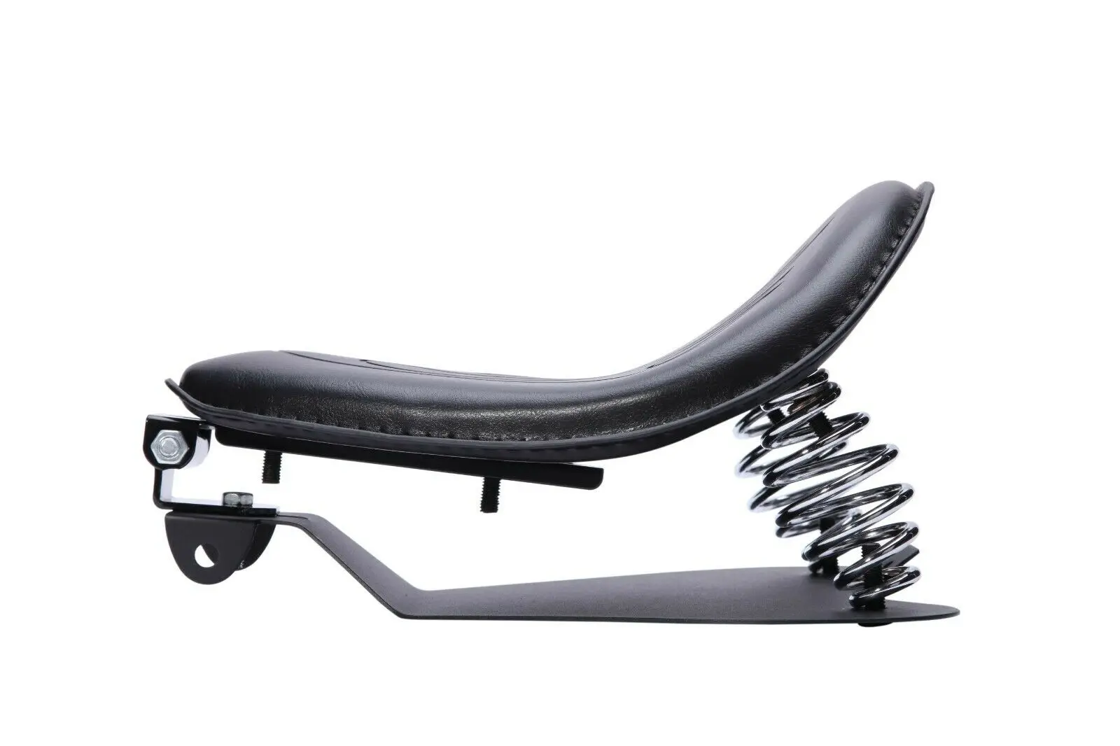 Staffa Piastra Base Per Sella Moto In Acciaio Nero - Universale Per Chopper, Bobber, Honda, Yamaha, Harley - 4