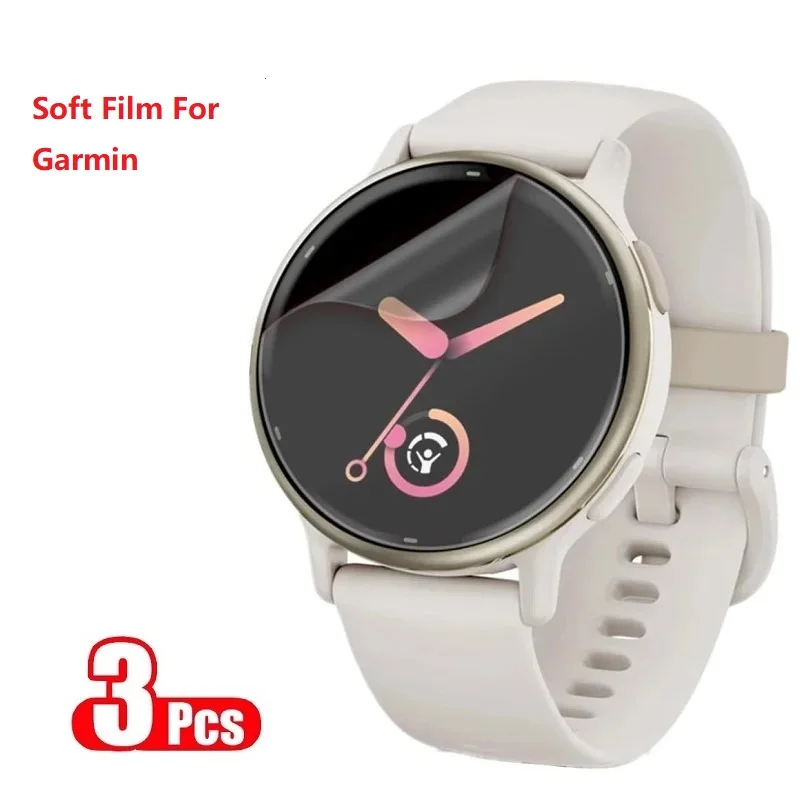 Watch Screen Protector For Garmin Vivoactive 5 4 4s 3 Smart Watch Hydrogel Film Not Glass For Vivoactive 4 4s 3 5 Accessories