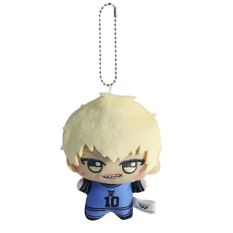 Spooky Soccer! Bluelock Plush Keychain - Cute Anime Football Striker Doll for Backpack/Purse Halloween Gift