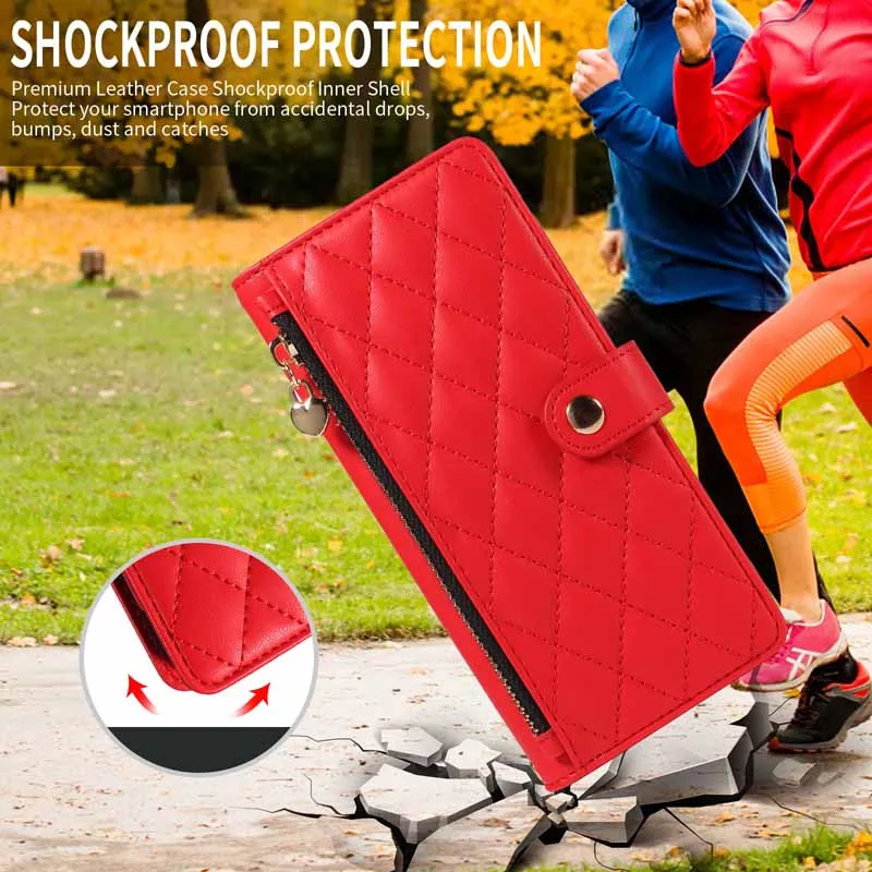 YpmZipper Funda tipo billetera con tapa para Redmi A3 A3X A5 funda protectora de tarjeta de cuero magnética Coque para Xiaomi RedmiA5 RedmiA5A 5 4G Fundas