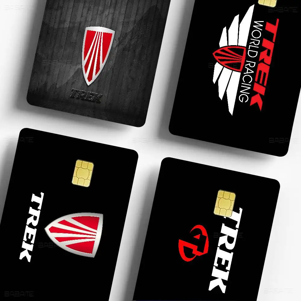 T-Treks Bike Logo Anmie Sticker Film Skin Cover For Credit Card Debit Bank Card Front