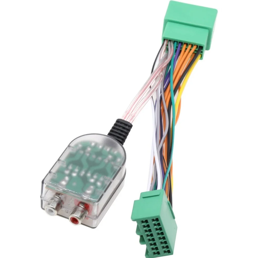 High Low Converter Adapter for Chevrolet For gmc For buick Vehicles Subwoofer for bass Signal Transfer Wiring Harness