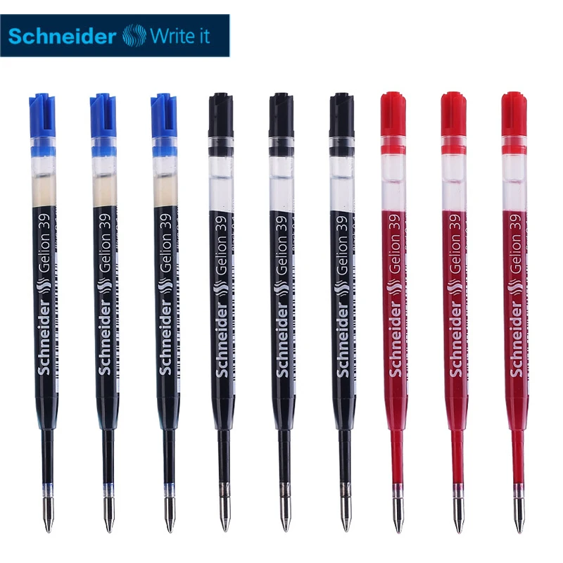 

5pcs Germany Imported SCHNEIDER39 Neutral Water Refill 0.5mm European Standard General Dolphin Stationery Items