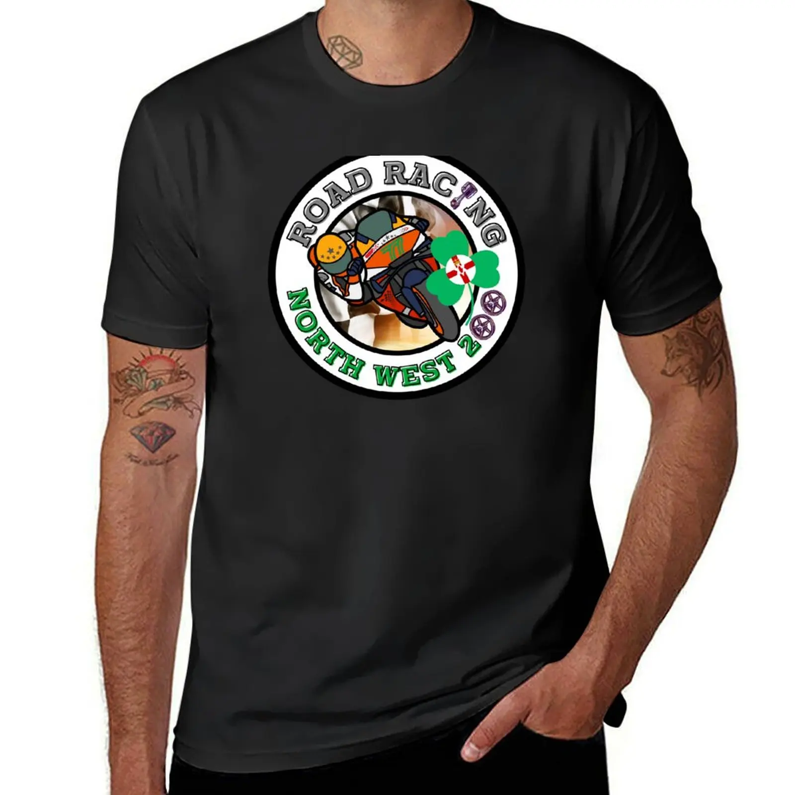 

Motorcycle Road Racing - North West 200 Northern Ireland. T-Shirt oversized graphics customs design your own mens funny t shirts