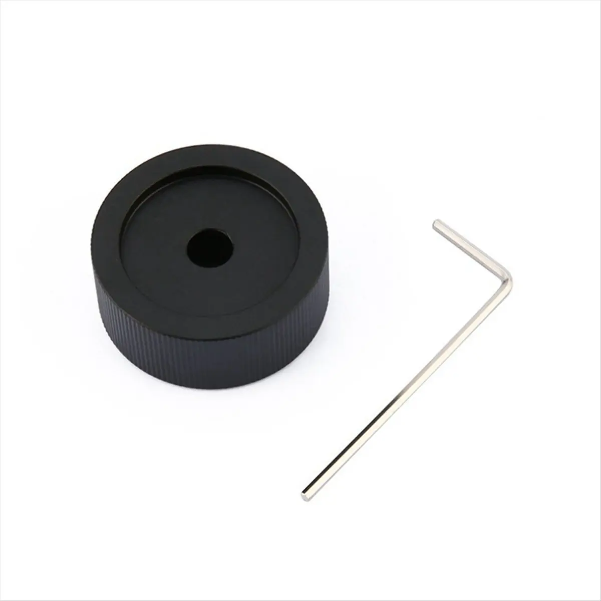 & AT27  Matte Universal Convenient 32x13mm 6mm Hole Black Solid Aluminum Solid Volume Potentiometer Control Knob
