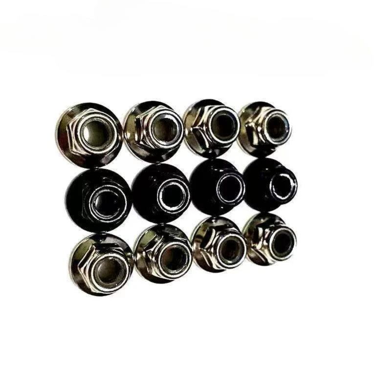 M5 flange nut screw front and back teeth anti-loosening nut anti-skid self-locking screw cap M6 stainless steel