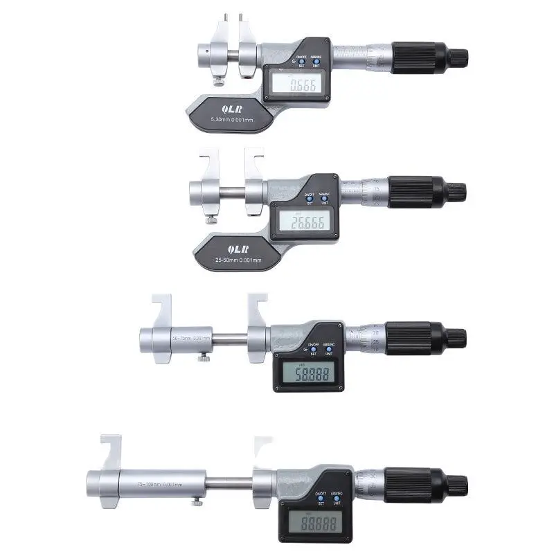 Imagem -02 - Qlr 530 2550 5075 75100 mm Insideelectronic Digital Dentro Micrômetro Micrômetros Métricos Ferramentas de Medição de Carboneto