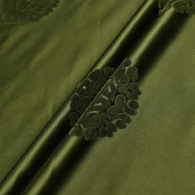 Handmade Zhangzhou satin jacquard fabric polyester fiber traditional pattern Chinese clothing cheongsam