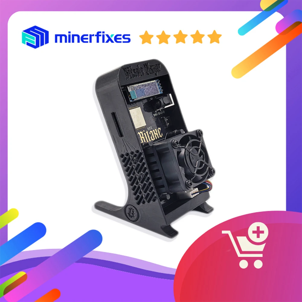 

BTC BCH Bitaxe 601 Gamma 1.2TH/S BM1370 From Antminer S21 Solo Bitcoin Miners with EU PSU Home Use BTC Miners Crypto Miner