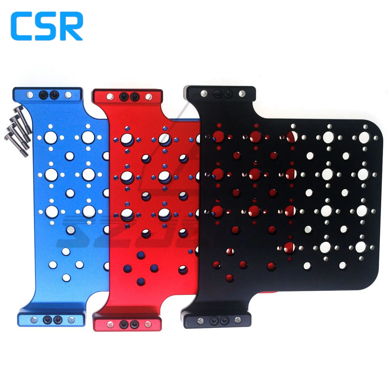 Arri Alexa Mini lf Placa de Expansão Lateral da Câmera com Parafusos Vermelho Azul Roxo Preto