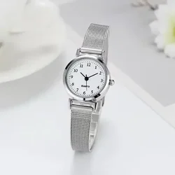 Popular European and American Women's Retro and Trendy Korean Version of Minimalist Small Circular Watch for Daily Life