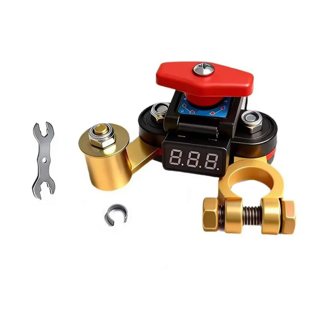 Marine Grade Battery Disconnect Switch for 12V 24V Systems Featuring Copper Contacts and Minimal Energy Loss Characteristics