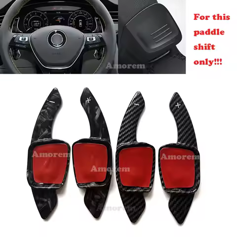 ABS Carbon Fiber Print Paddle Shift For Volkswagen Amarok VW Jetta Nivus Virtus T-Cross Golf MK8 R GTI Crossfox