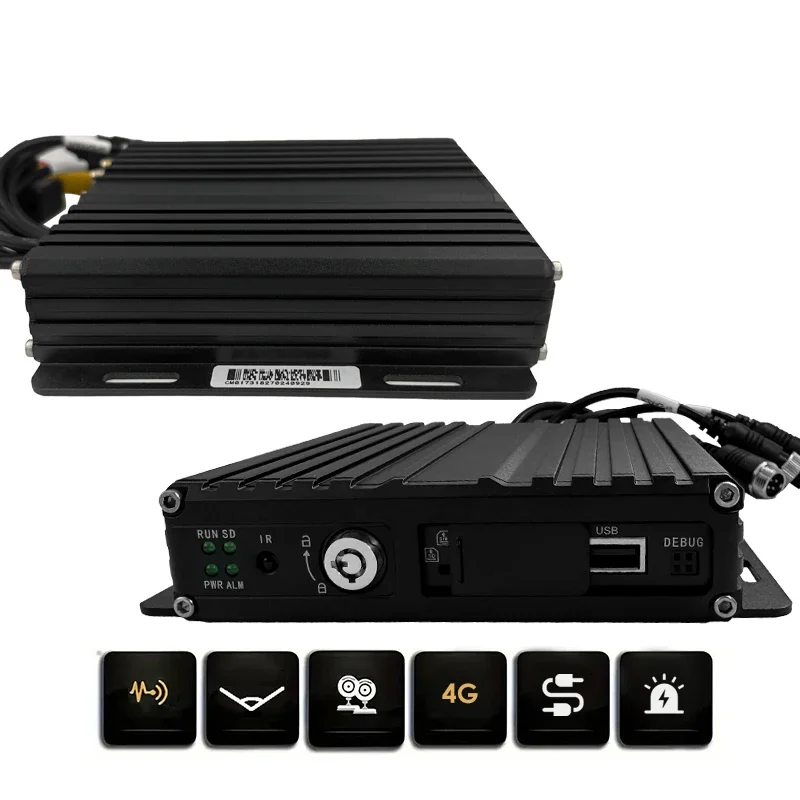 4 Channel 1080P AI Dashcam MDVR with GPS 4G WiF Support ADAS DMS BSD