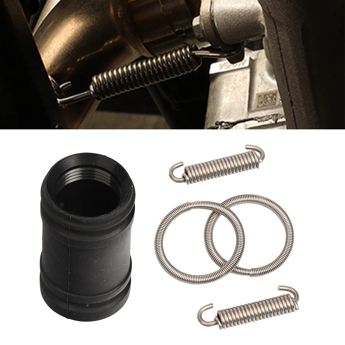 

Exhaust Pipe Tailpipe Seal Ring Spring Exhaust Coupling Kit For KTM 250 300 SX XC EXC XCW TPI 2017-2023 For Husqvarna GASGAS