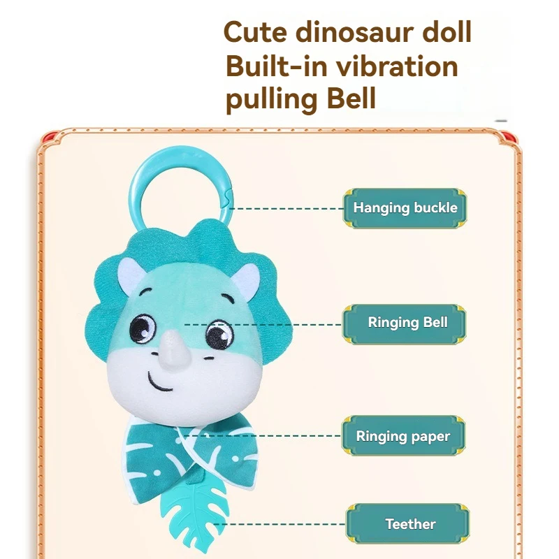 Giocattolo con campanello e sonaglio con vibrazione per bambini – Accessorio per culla e passeggino sospeso per lo sviluppo lenitivo e sensoriale del neonato