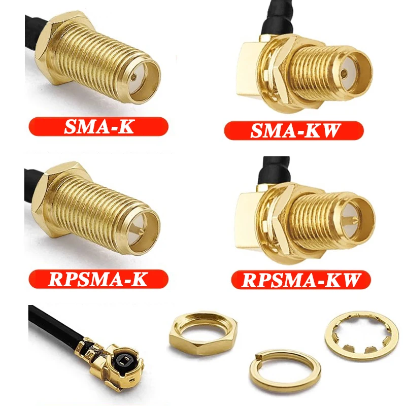 

2pcs WIFI Antenna Extension Cable SMA Male Plug Female Jack Straight Adapter 1.13mm SMA Female Extension Cable