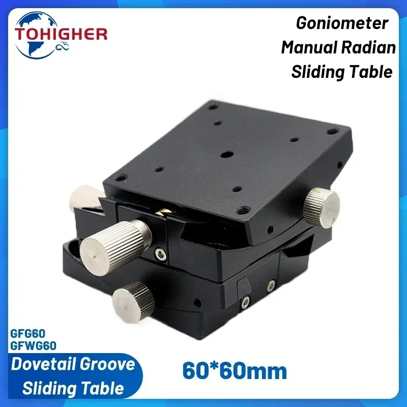 

Fine Tuning Goniometer Angular Tilt Slide Table Arc Angle Swing Table Optical Manual Radian Angle Adjustment Table X XY Axis