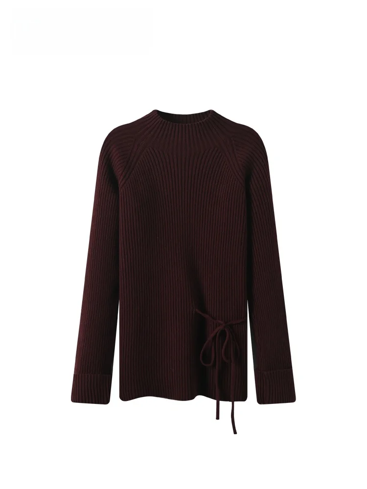 

Повседневный вязаный свитер Sle Long Sve круглый Ne больших размеров, женская внутренняя одежда, осень-зима, новый Sle, удобный для отдыха...