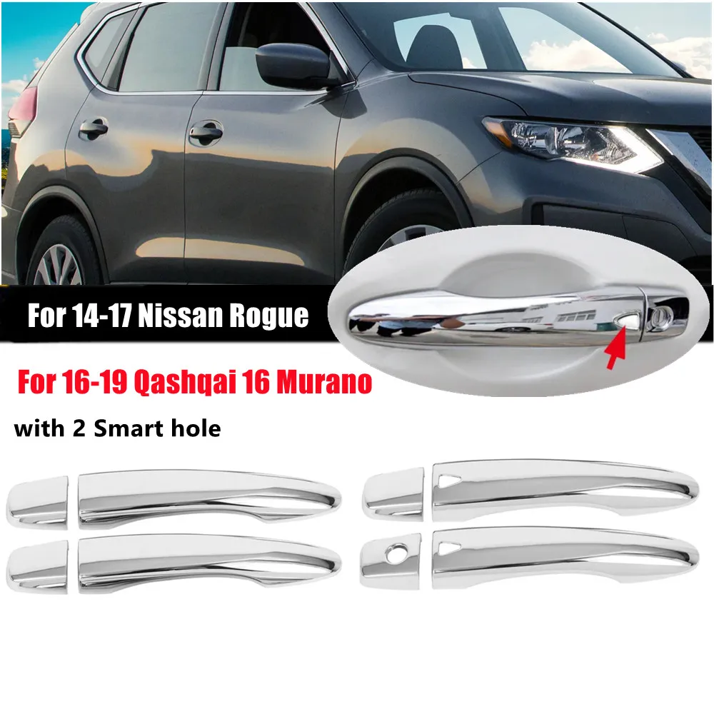 

8Pcs/Set For Nissan Qashqai 2016-2019 Rogue X-Trail 2014-2017 Kicks ABS Door Handle Cover Moulding Trim Car Sticker Accessories