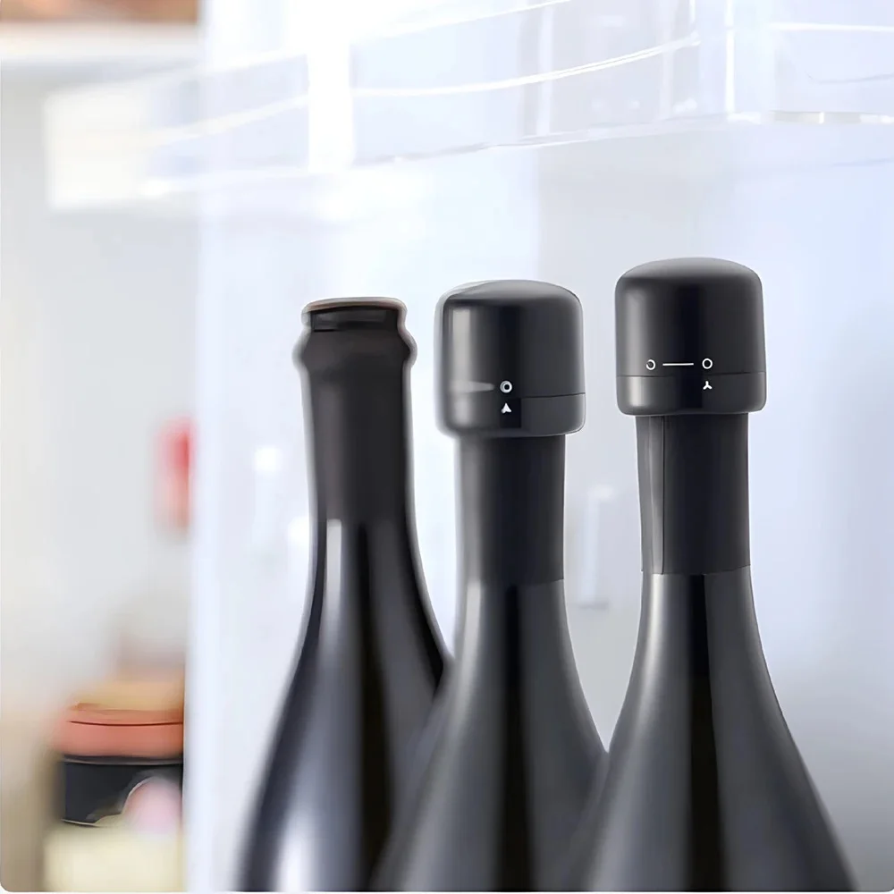 Leak for proof for Bottle Cap Wine Bottle Stopper For Daily Kitchen Use Airtight Isolation Design 4 Steel Balls Inside