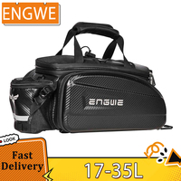 ENGWE Waterproof Bike Rack Bag With 17-35L Large Capacity FOR EP-2 /EP-2 PRO / ENGINE PRO Electric Bike Carbon Leather Rear Seat