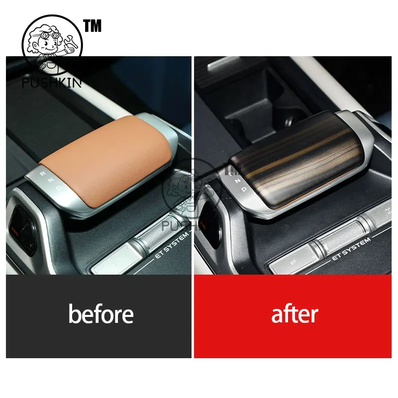 For CHANGAN Deepal G318 2025 2026 Plastic Wood Grain Car Steering Wheel Cover Window Lift Button Panel Car Gear Shift Panel