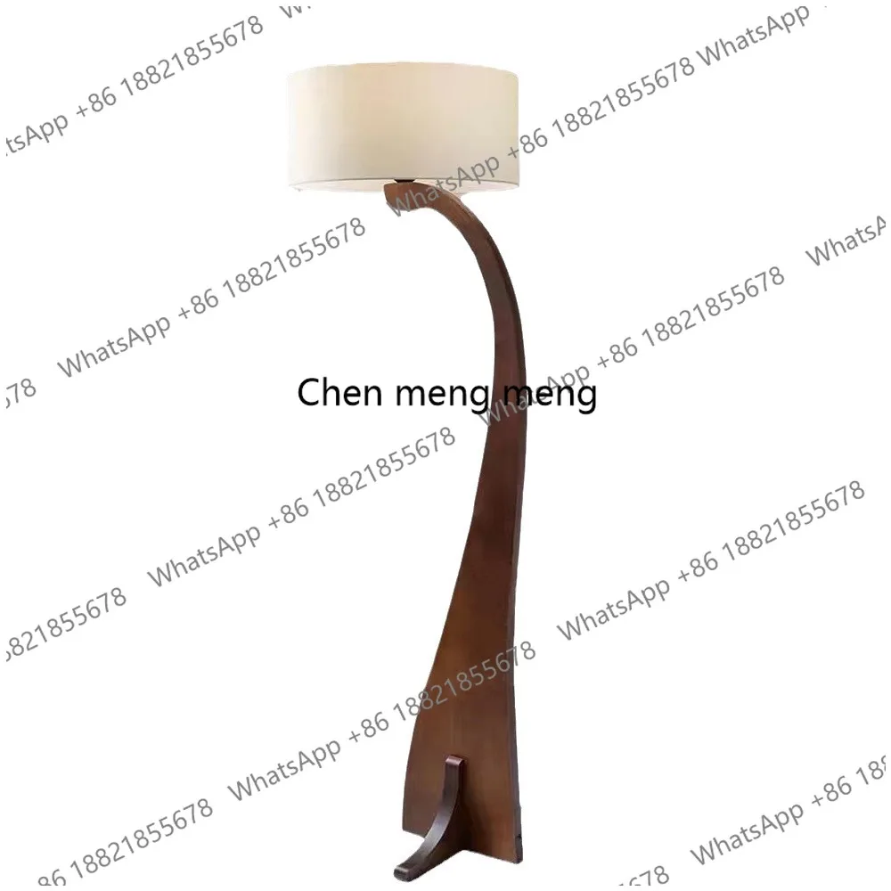 

Walnut color, living room vertical, with model room study tea room solid wood floor lamp