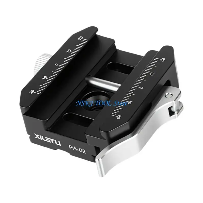 L8RC Arca Bipod Adapter Quick Release Clamp with Double Locking for Camera Tripods
