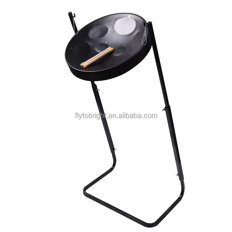 

Hooqu 16 Inch Black Hand Lead Pan Handpan Steel Tongue Drum Musical Instrument Percussion