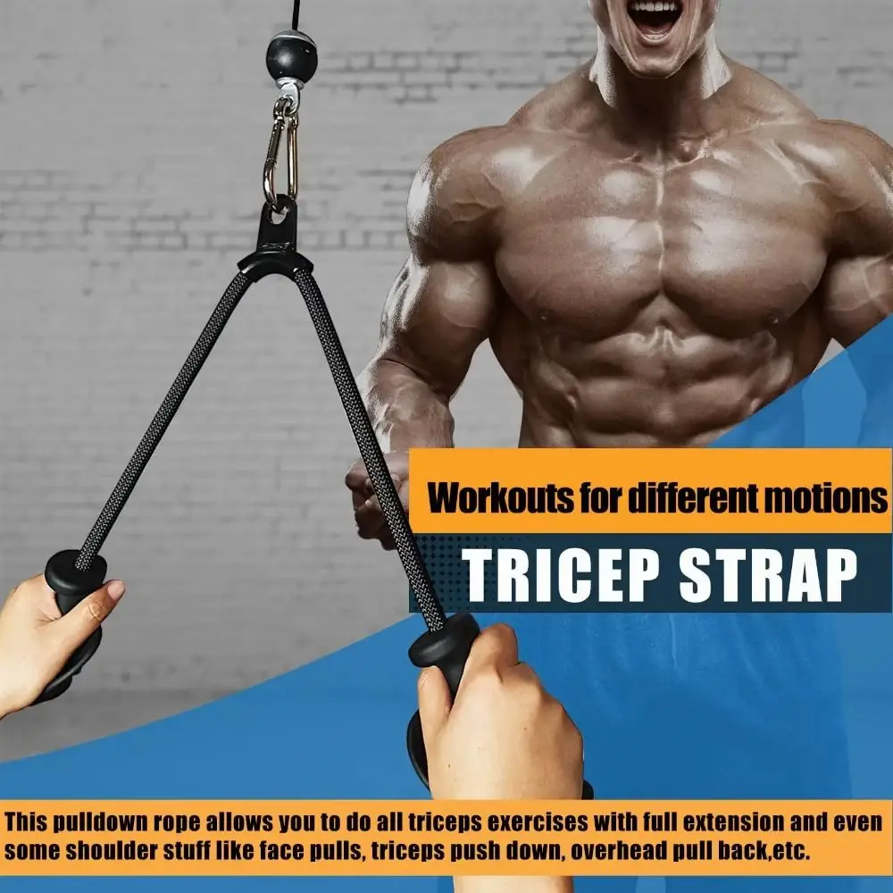 

Ergonomic Fitness Pull Rope 360° Isolation Training Gantry Pull Rope Rubber Grip Stable Gym Equipment Pull Rope Fitness