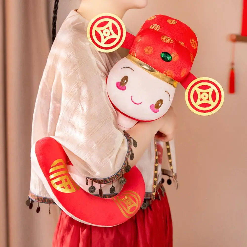 Happy New Year Snake Year Mascot Doll Good Luck Blessing Snake Year Plush Toy Chinese Style PP Cotton Lucky Snake Doll Pendant