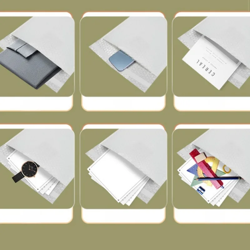 Composietfolie Bubble Bag Zelfklevende enveloptas Verdikte waterdichte verpakkingstas Schuim Express-tas 50 stuks per batch