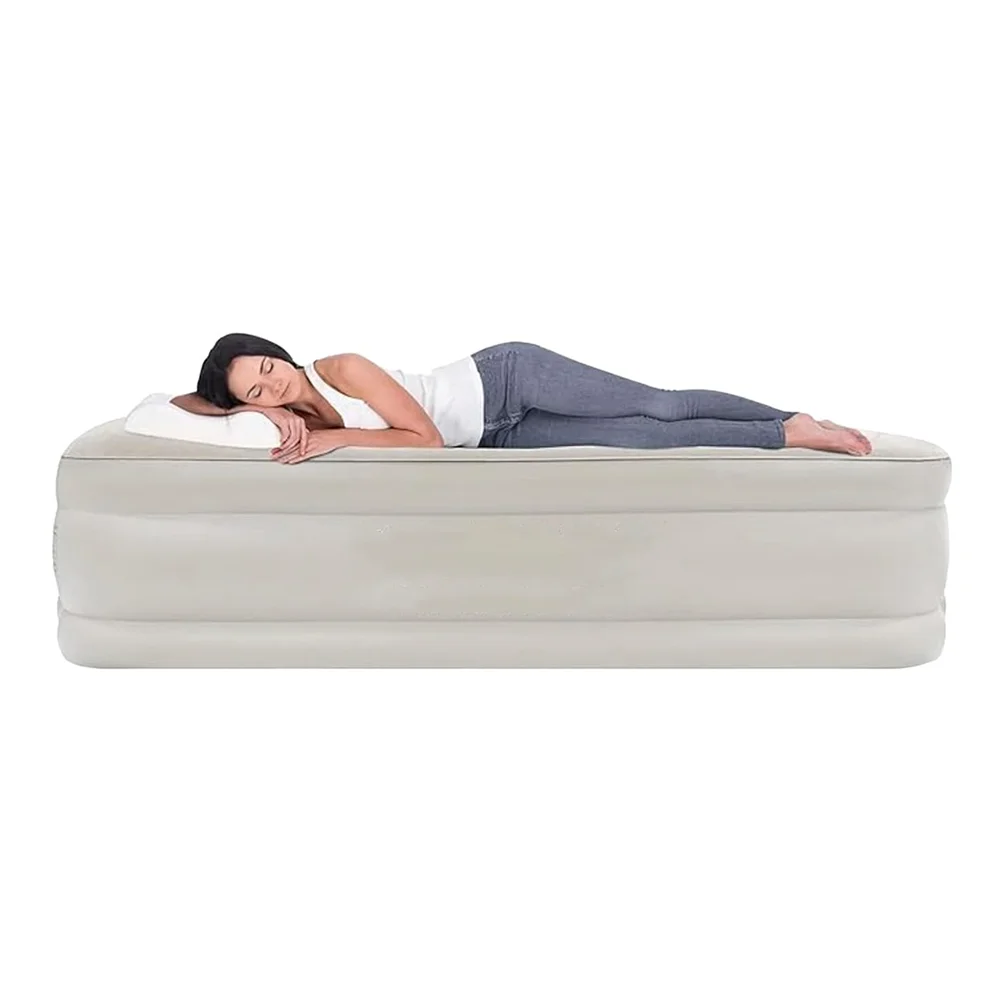 Luxury Twin Air Mattress Modern Design High‑Speed Pump Waterproof PVC Foldable Topper for Home Guest Camping